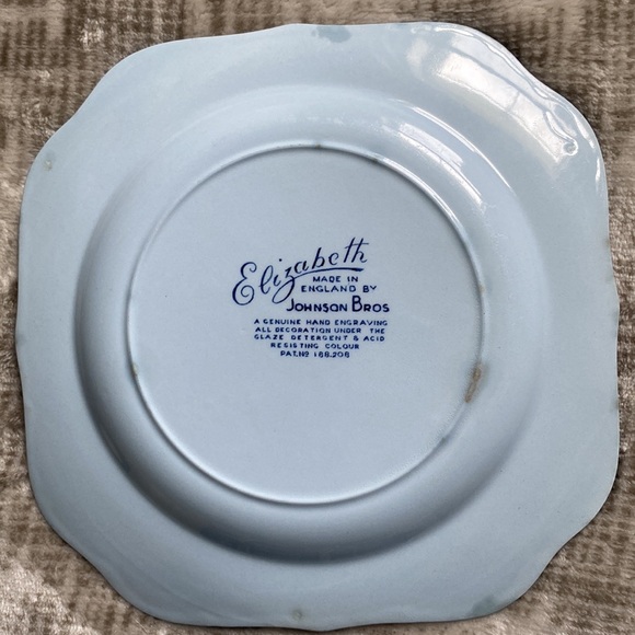 Vintage Jonson Bros Elizabeth Blue Side Plate - Picture 2 of 2